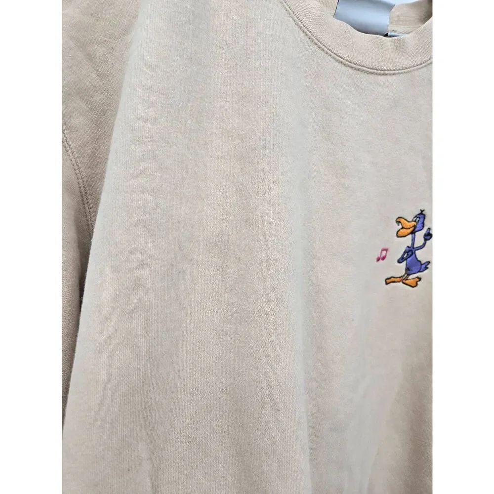 Obey Disco Duck Embroidered Sweatshirt Size Small